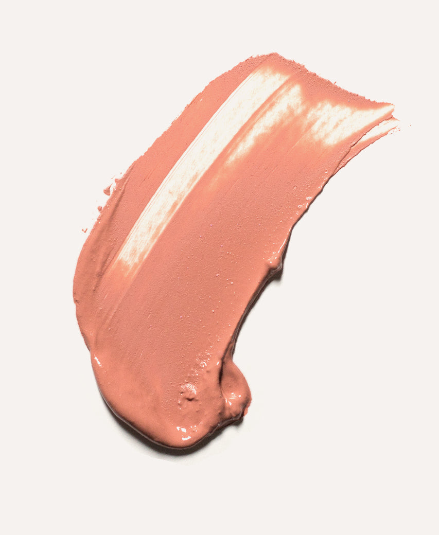 swatch of organic carrot colour blush by Ere Perez