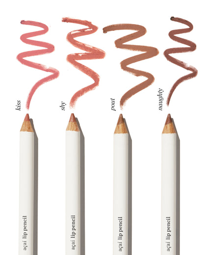organic lip pencil in its sustainable waste-free packaging