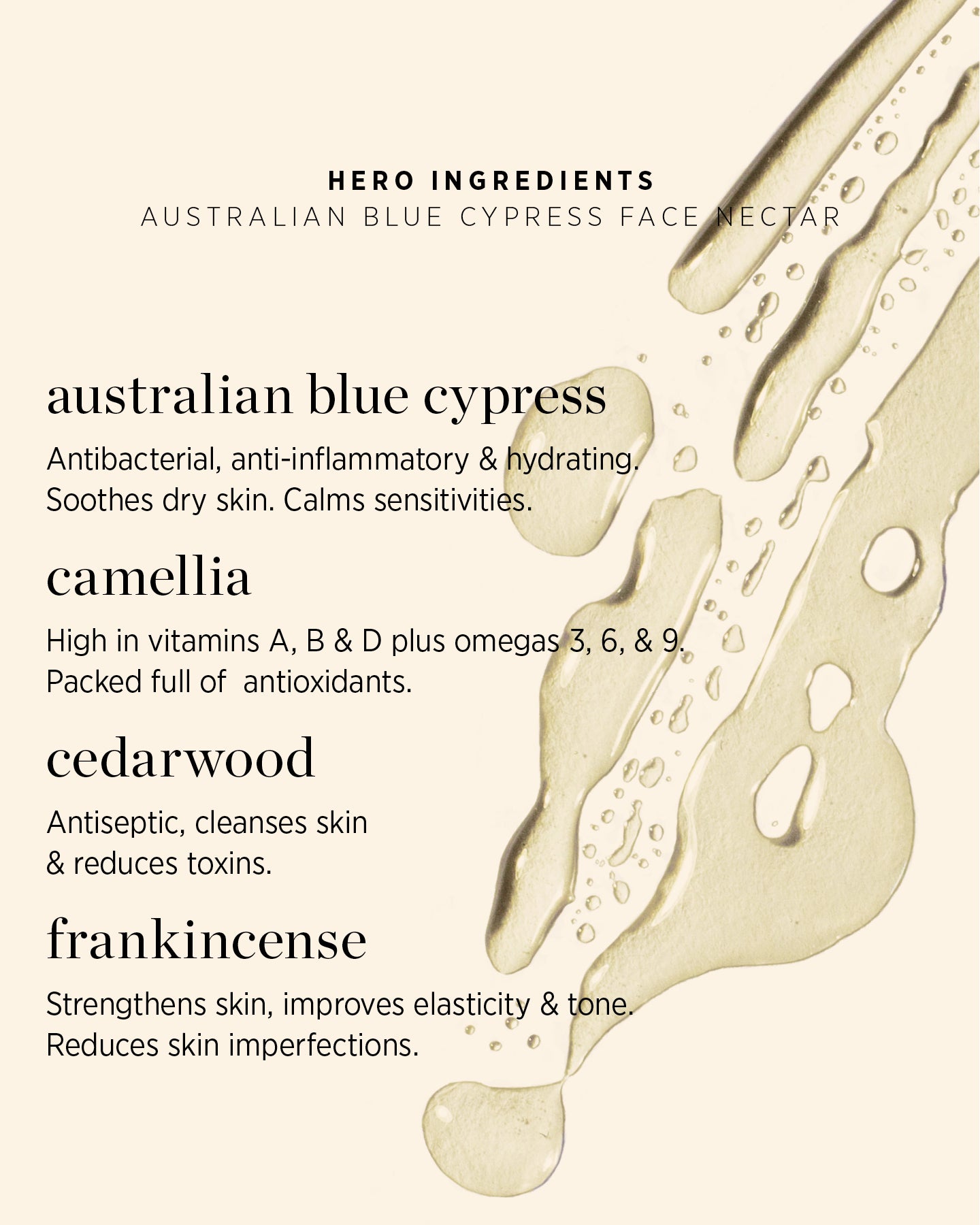 australian blue cypress face nectar
