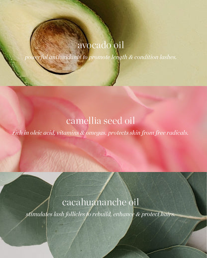 all-natural main ingredients in the mini avocado waterproof mascara and their benefits