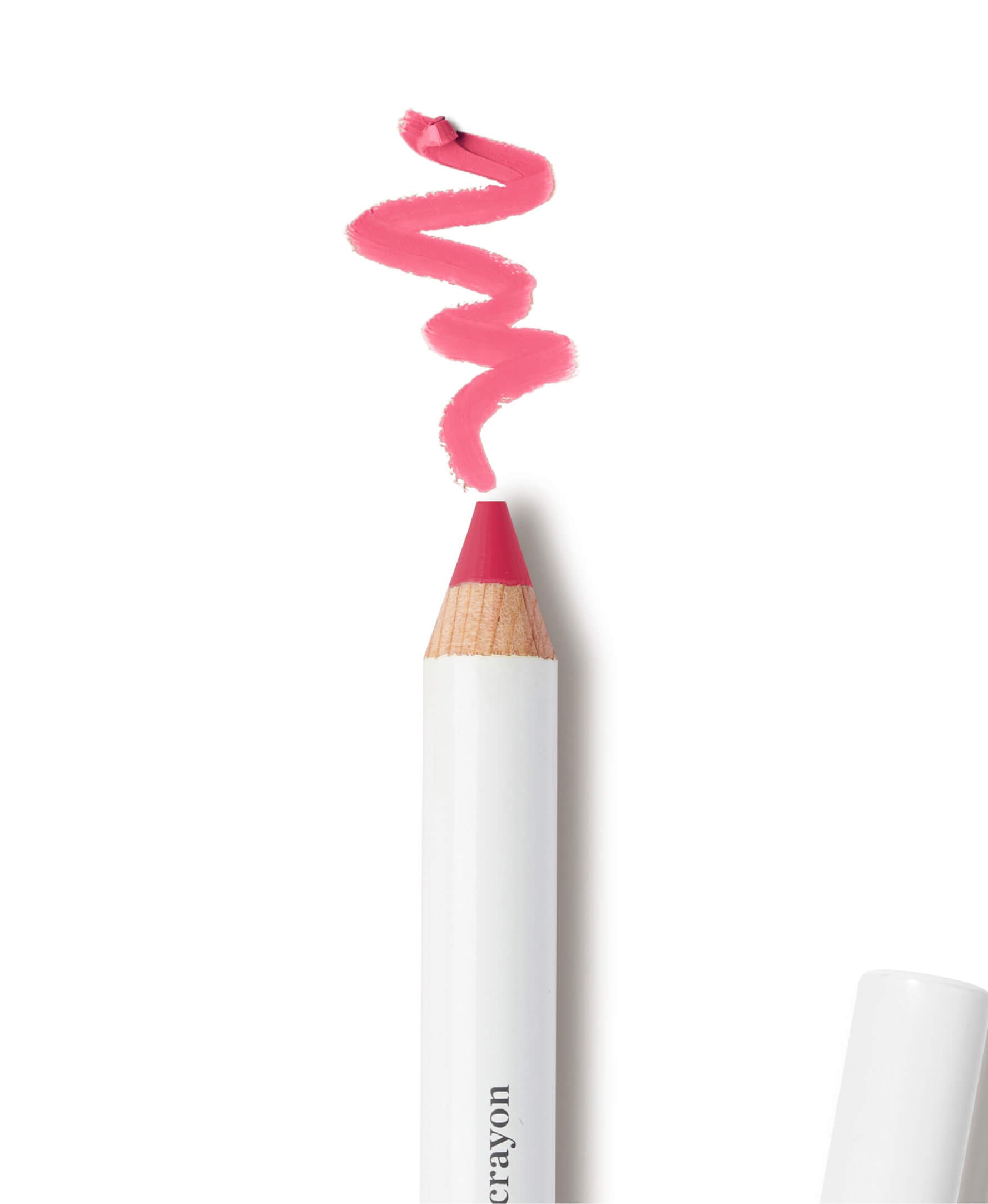 swatch of natural coco crayon and its eco-colour crayon