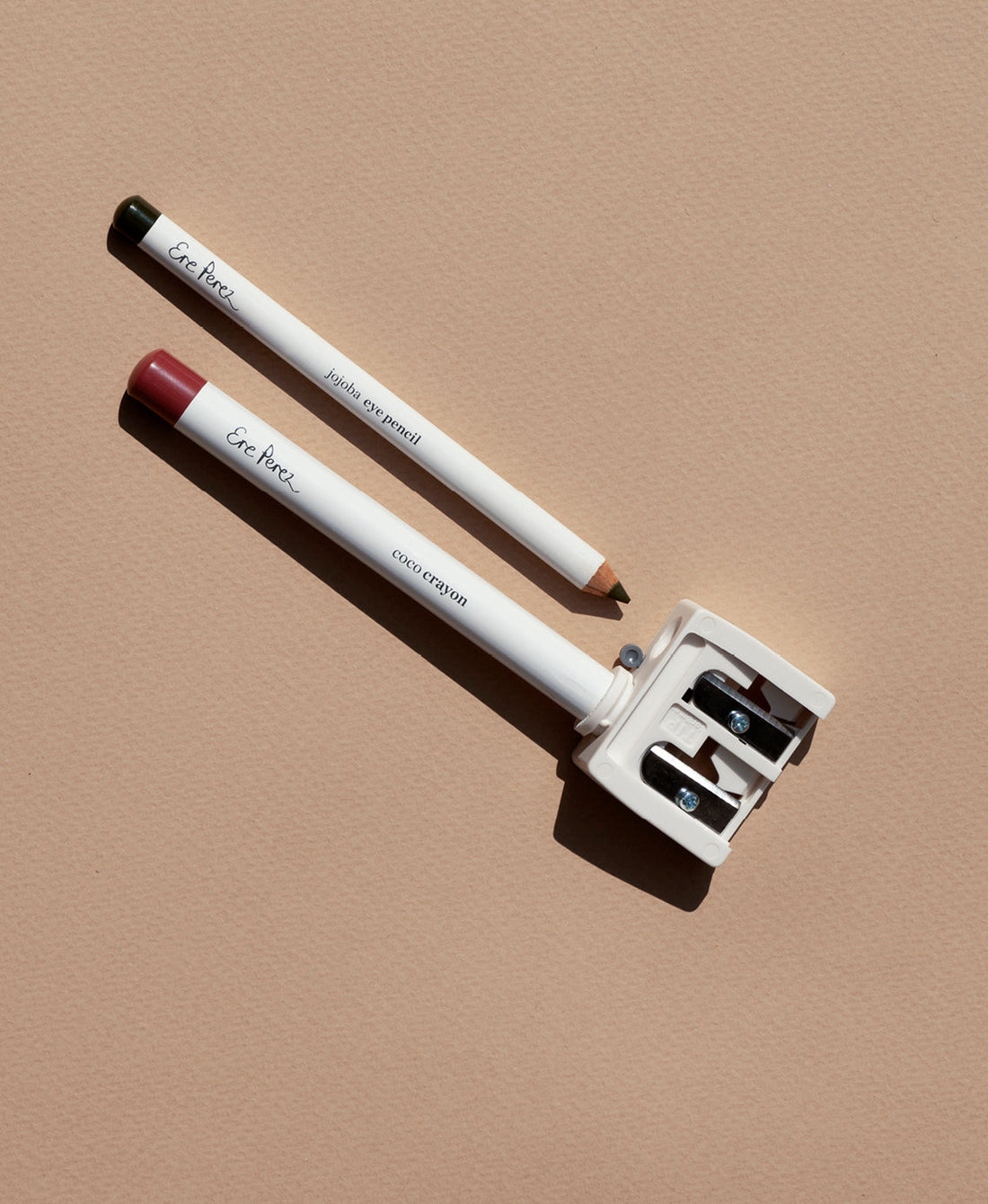 bio-degradable eco duo sharpener by Ere Perez for makeup pencils