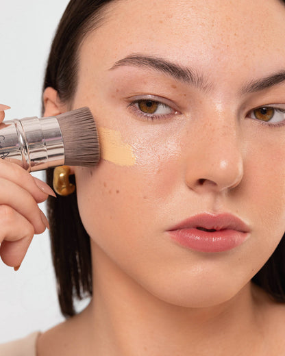 eco vegan retractable kabuki brush