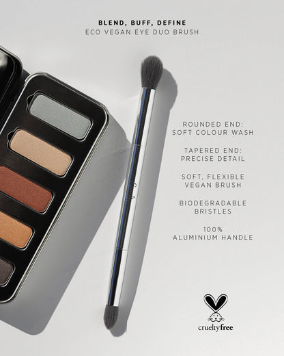 Eco vegan eye duo brush features and benefits