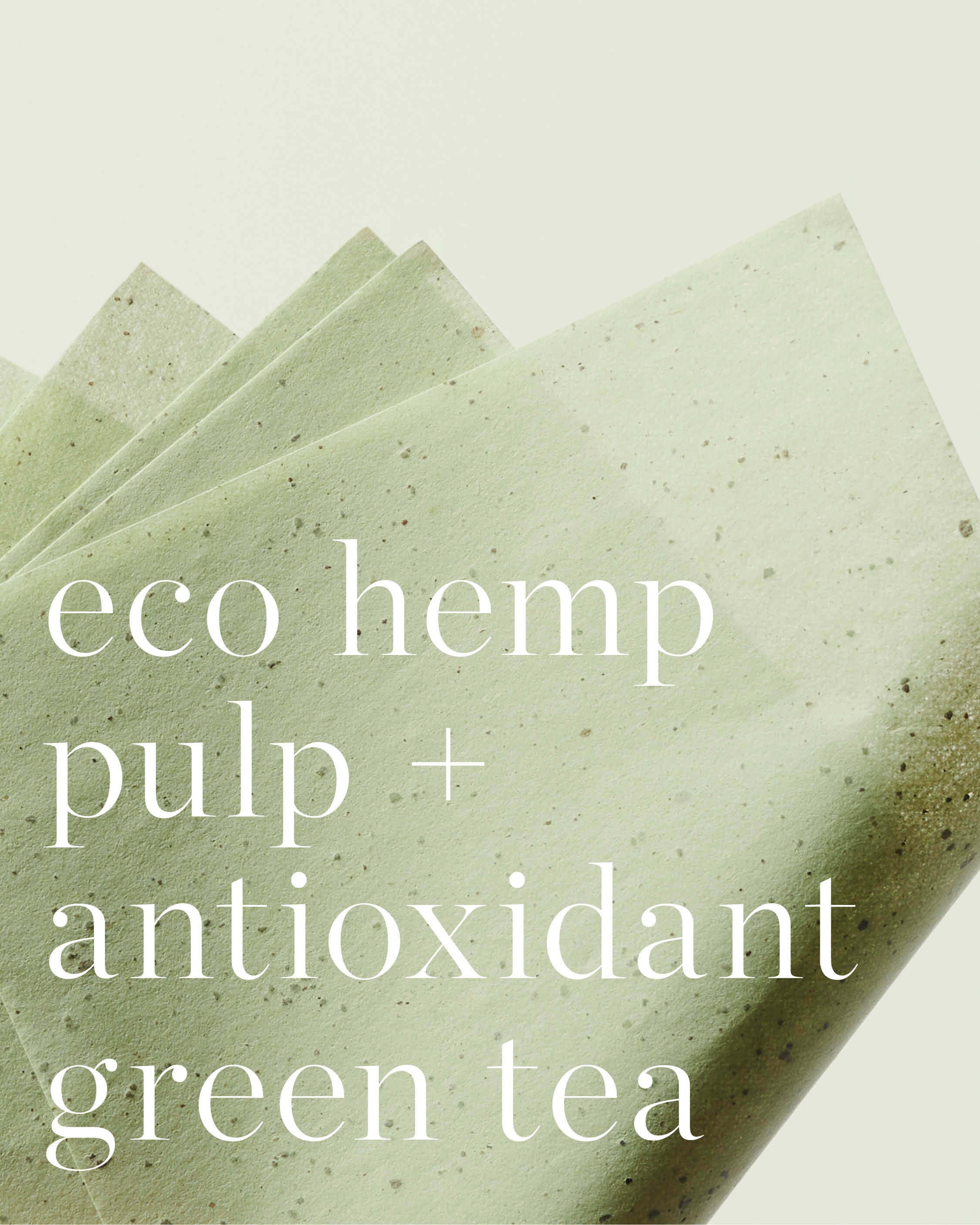 Main ingredients and benefits of eco-friendly green tea paper for matte skin