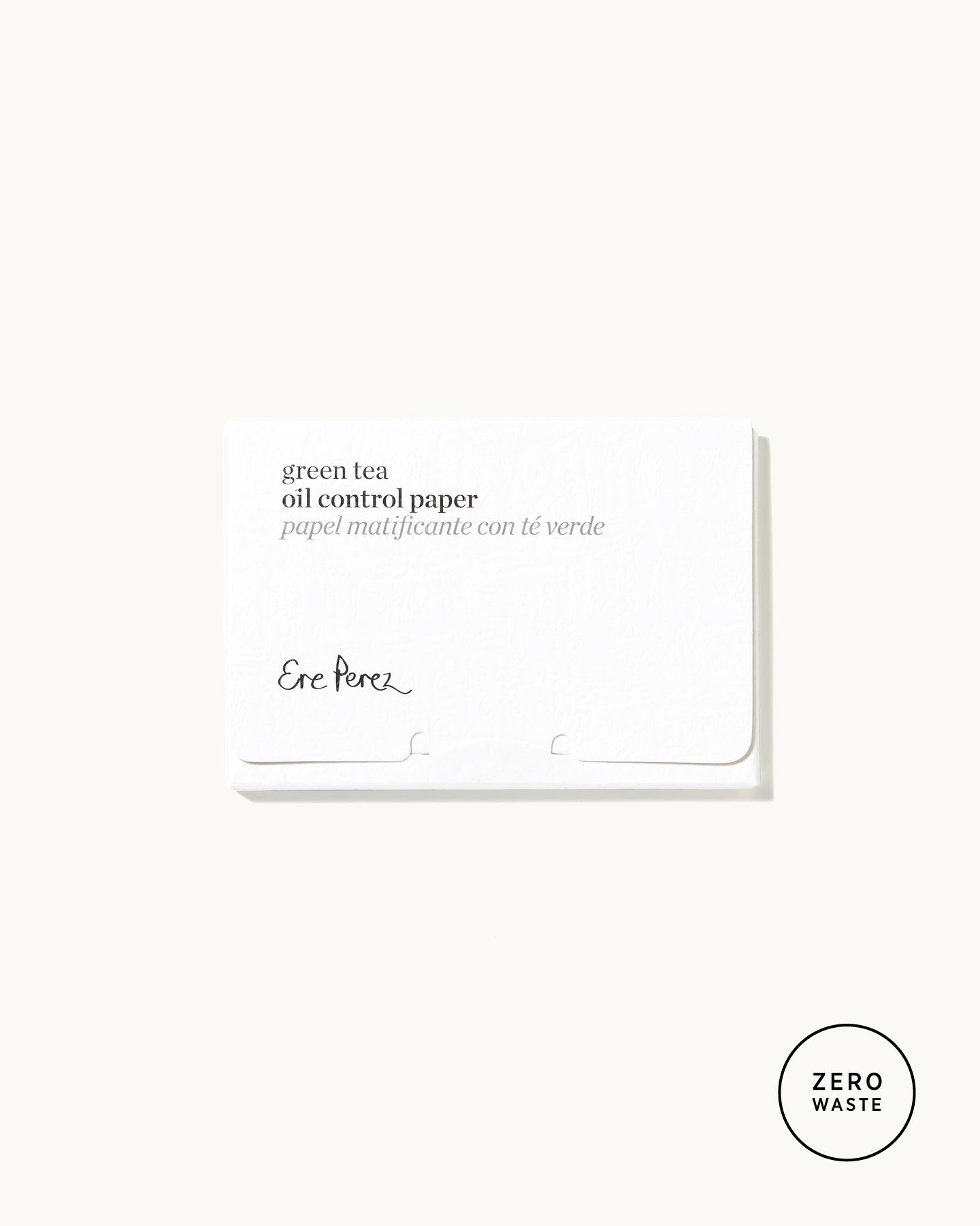 Eco-friendly green tea oil control paper in its waste-free envelope