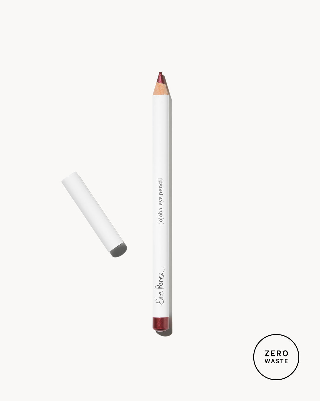 Eco-friendly award winning jojoba eye pencil in its zero-waste packaging