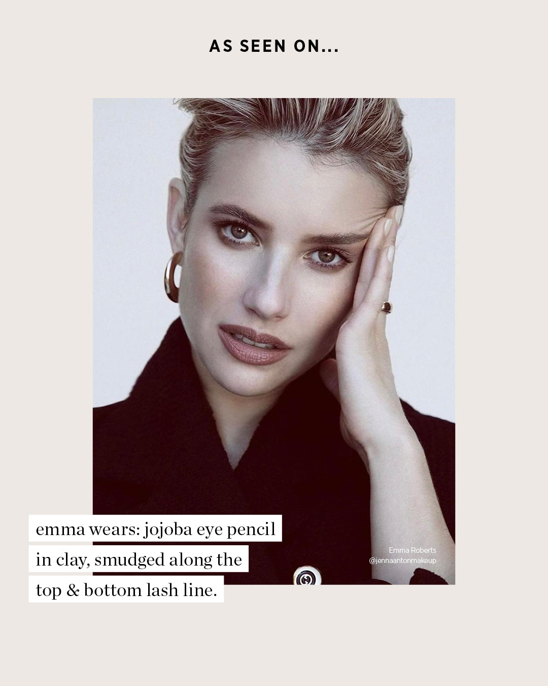 organic jojoba eye pencil by Ere Perez as seen on Emma Roberts