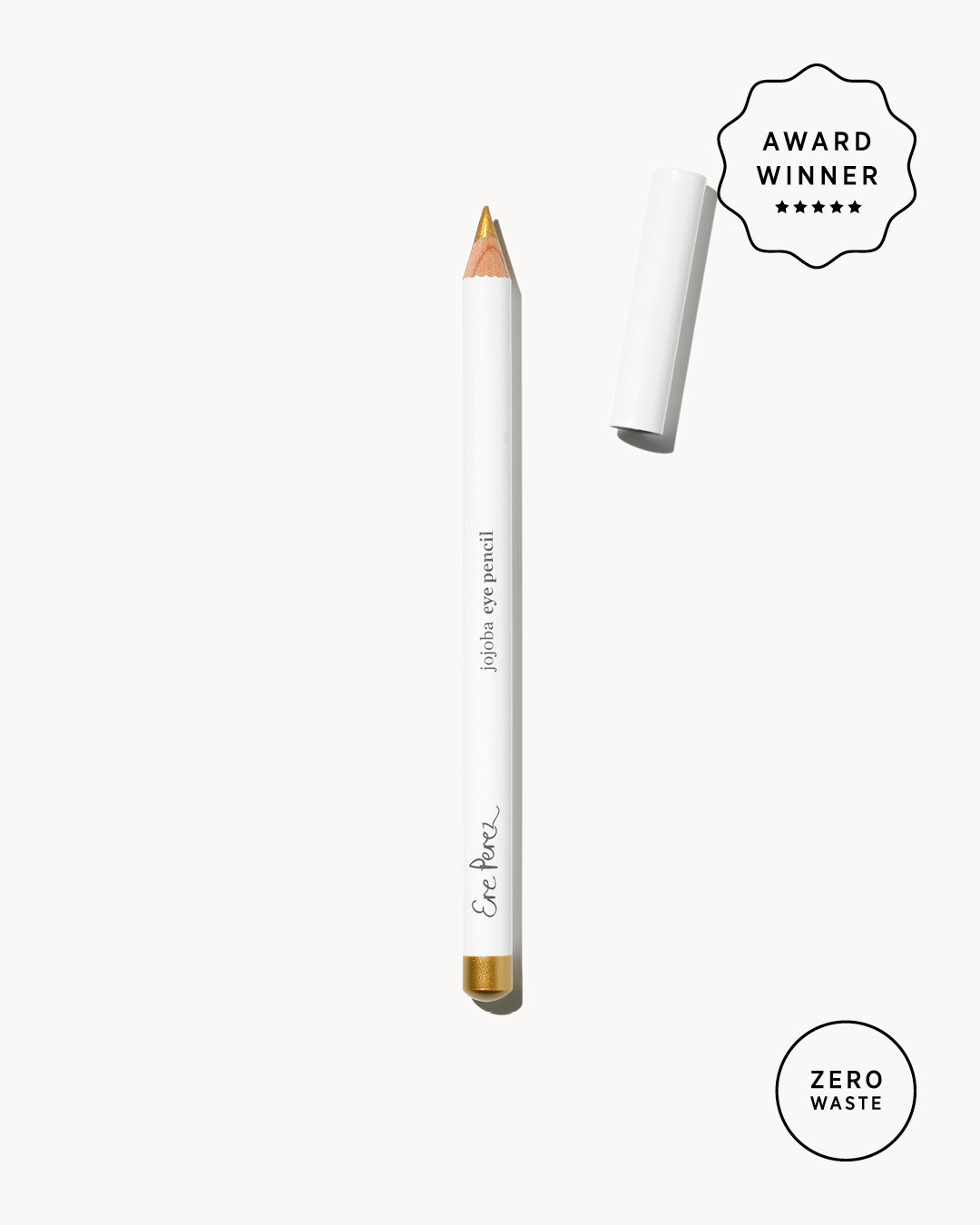 clean award winning jojoba eye pencil in its zero-waste packaging
