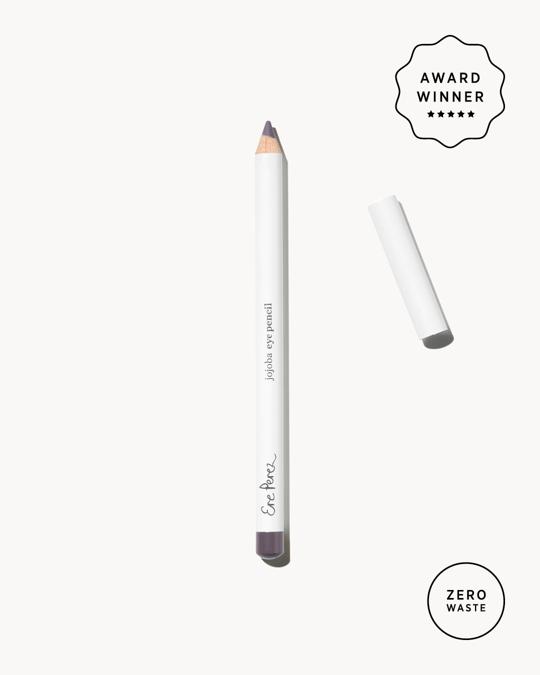 Natural award winning jojoba eye pencil in its sustainable packaging