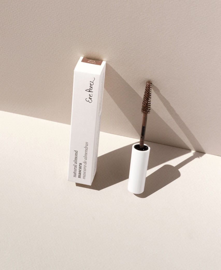 tube of organic natural almond mascara by Ere Perez