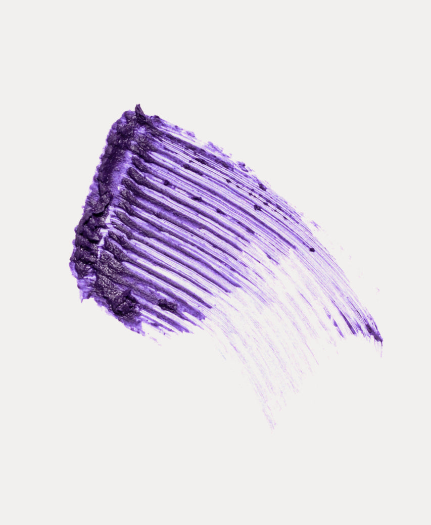 swatch of natural mauve almond mascara by Ere Perez