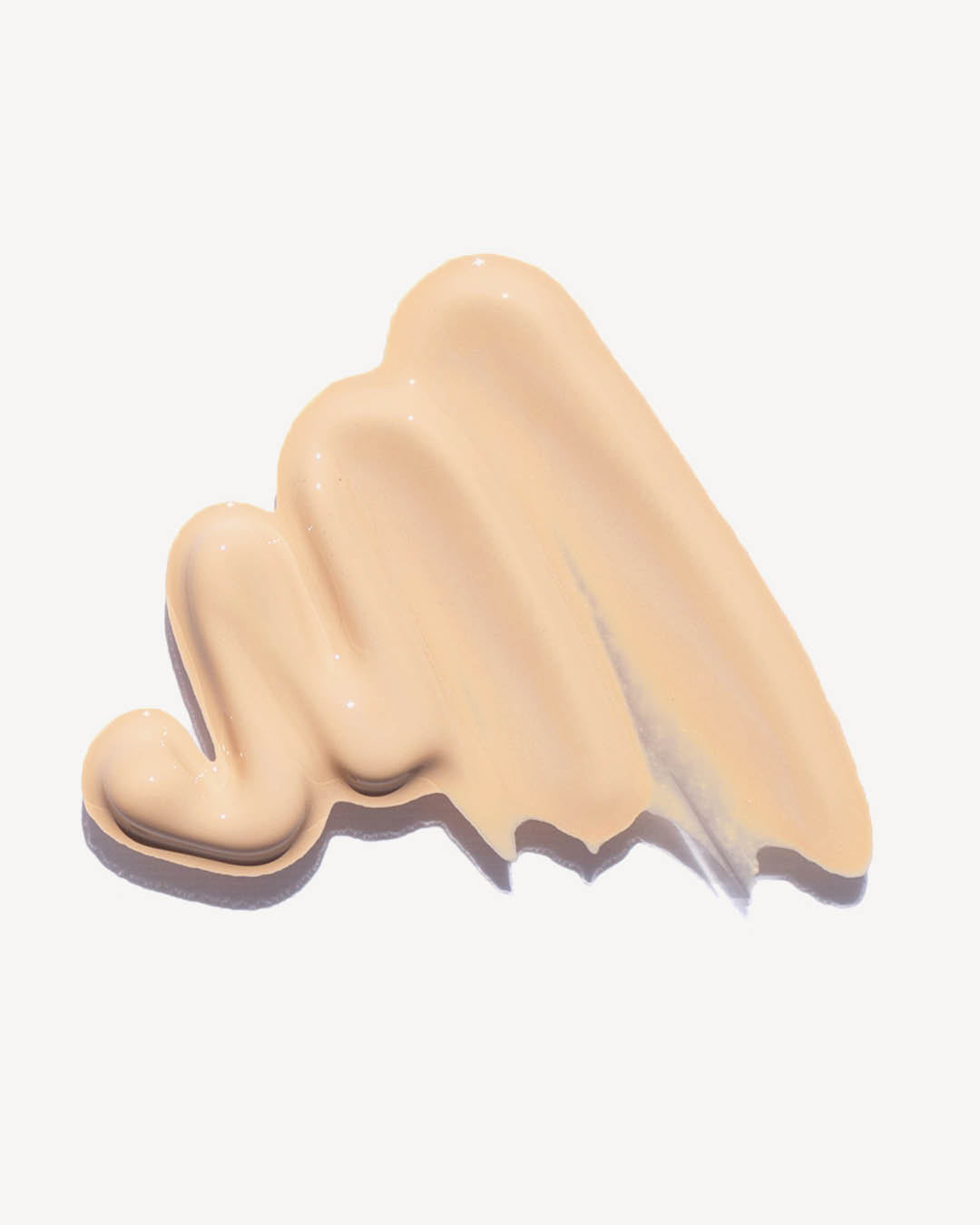 Beige-colored product on a white background
