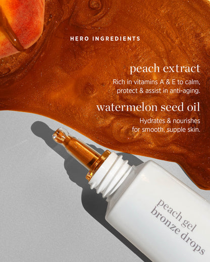 peach gel bronzing drops