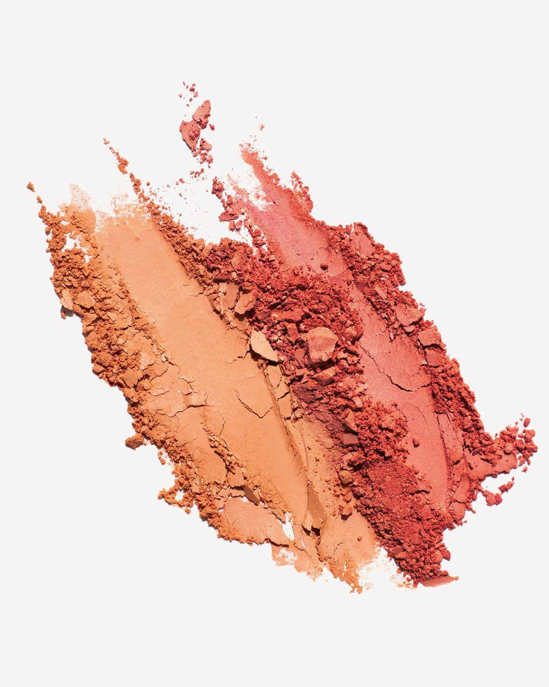 swatches of 2 shades of natural & gentle rice powder blush