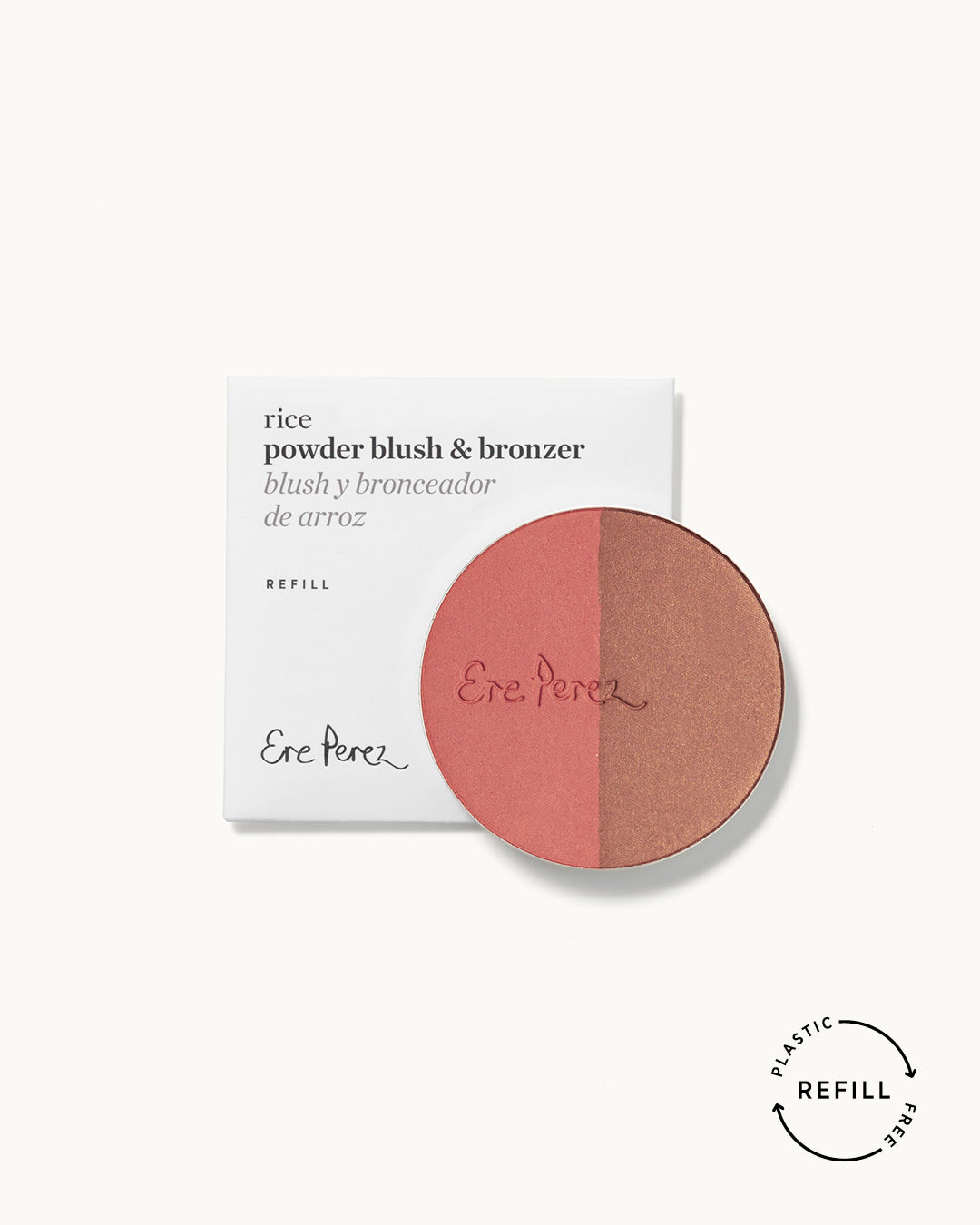 Natural refill for rice powder blush & bronzer by Ere Perez for a sustainable packagings