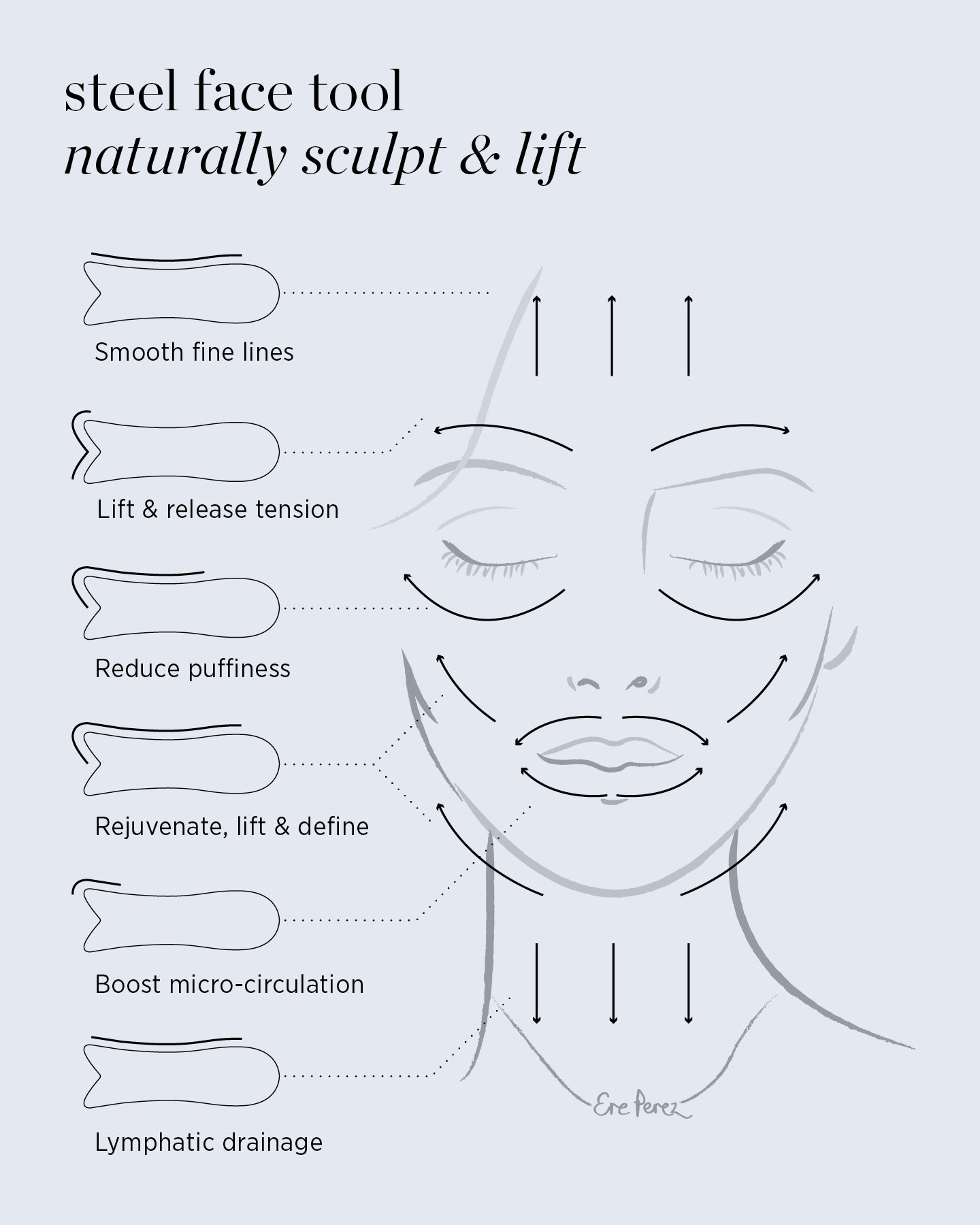 How to use gush made of steel by Ere Perez for a natural sculpt & lift