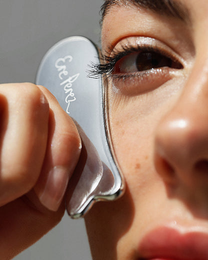 steel gua-sha for a long lasting sculpt