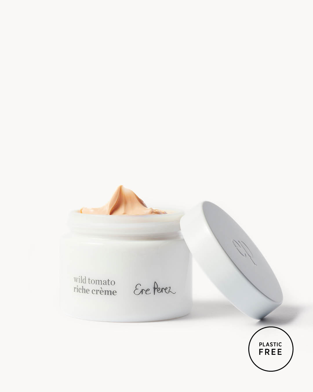 Natural wild tomato riche creme by Ere Perez in its sustainable plastic free tub