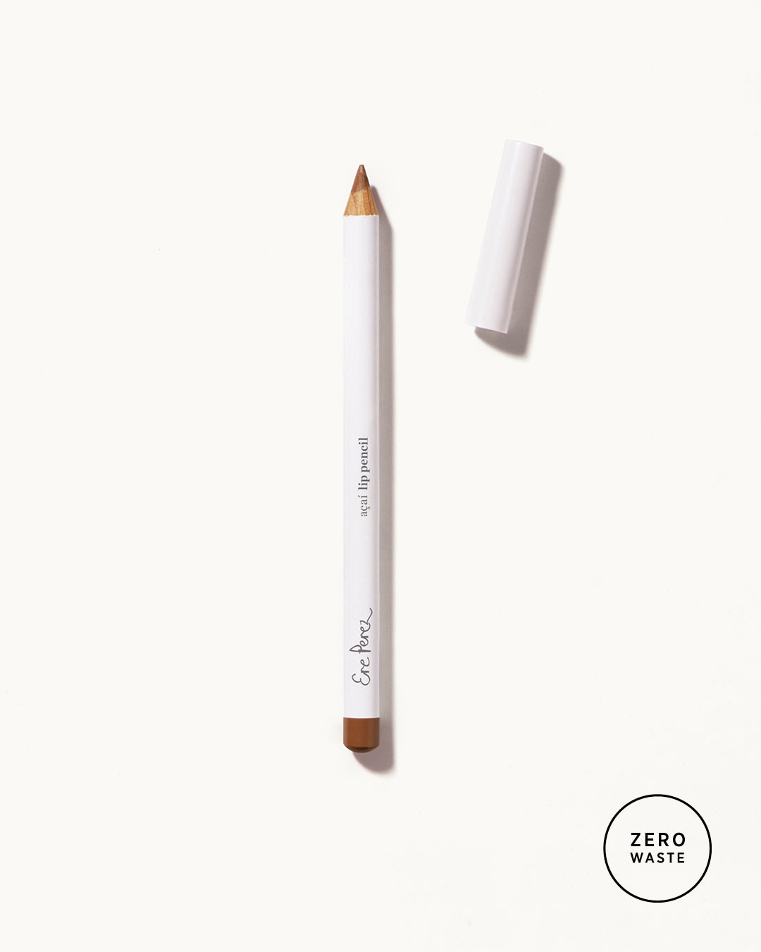 organic and gentle lip pencil in its sustainable waste-free packaging