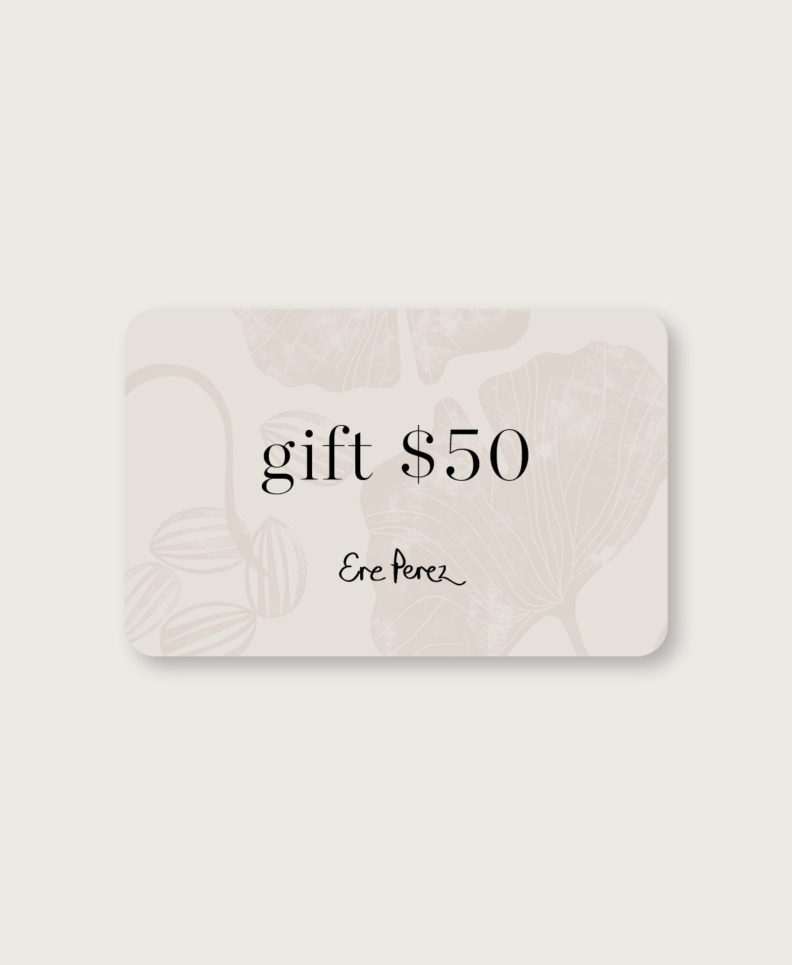 gift card $50 AUD