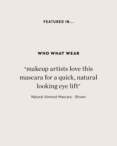 Natural almond mascara by Ere Perez featured in who what wear
