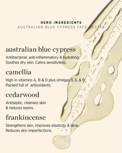 australian blue cypress face nectar