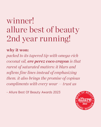 natural coco crayon by Ere Perez winner of allure best of beauty second year running 