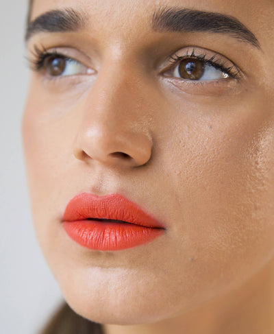 natural coco crayon by Ere Perez applied on face for vivid colour 