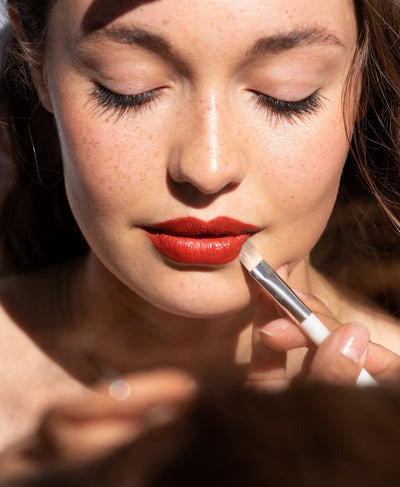 gentle coco crayon by Ere Perez applied on skin for rich multi-use colour 