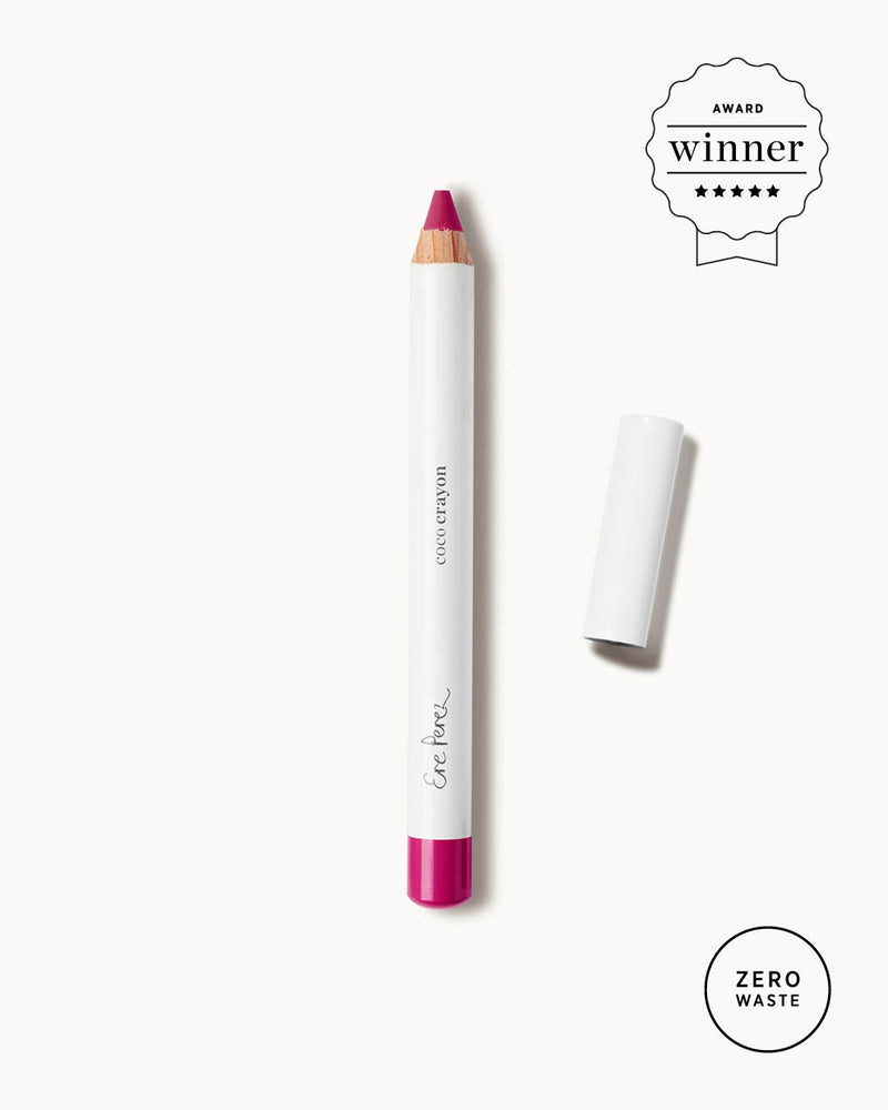 natural coco crayon in its zero waste packaging award winner of best of beauty by allure   #shade_siren