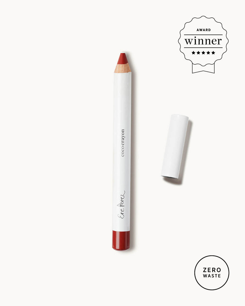 eco-friendly award-winning coco crayon in its zero waste packaging #shade_wild