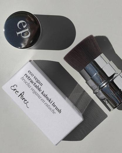 eco vegan retractable kabuki brush