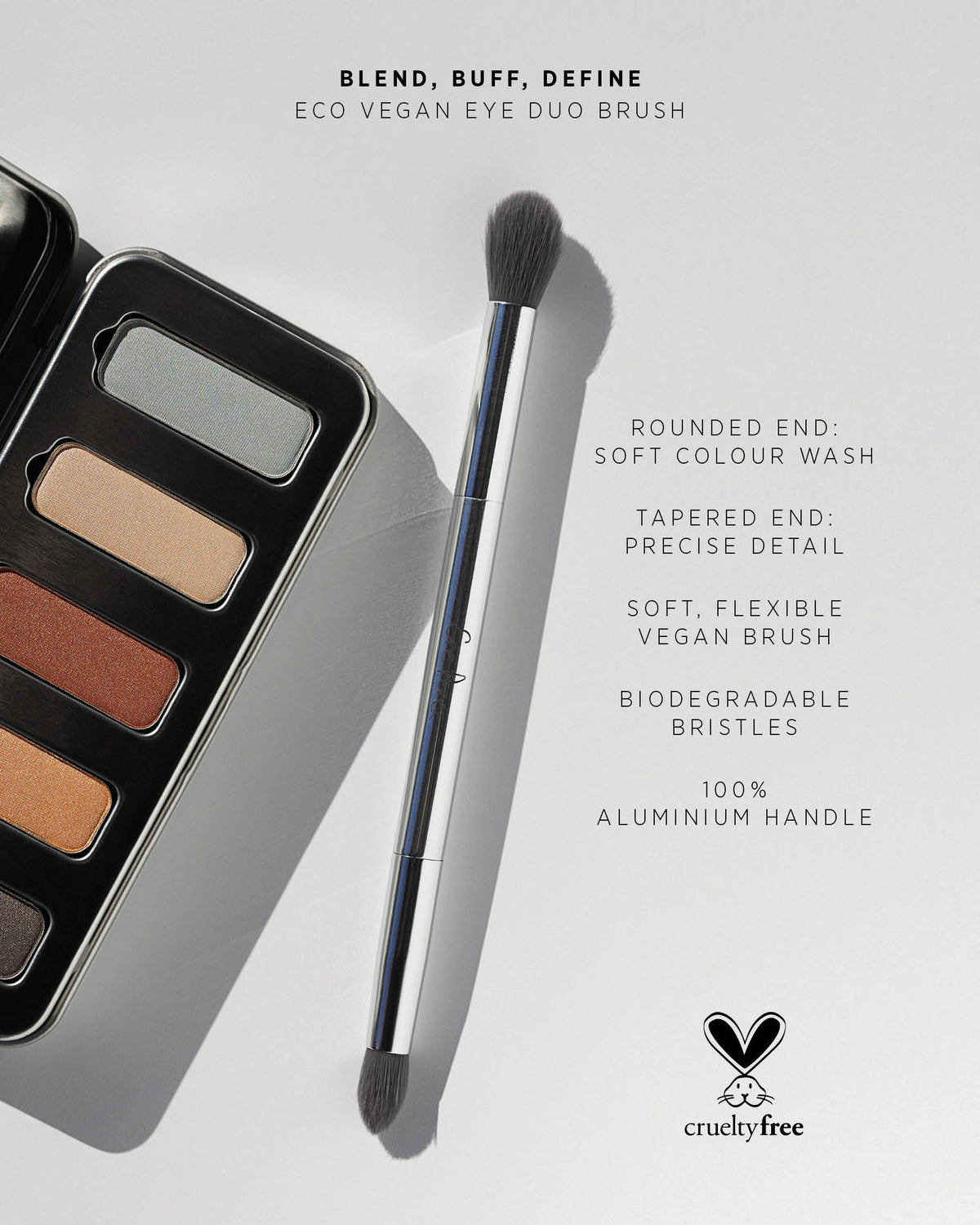 Eco vegan eye duo brush features and benefits