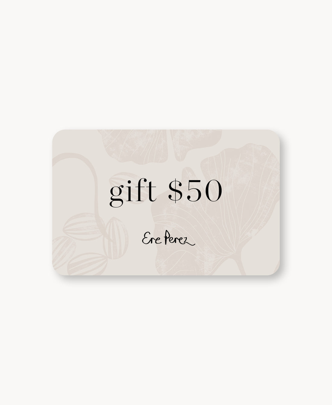 gift card $50 AUD