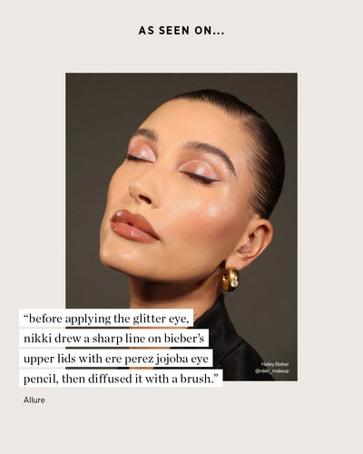 Natural jojoba eye pencil; as seen on Hailey Bieber&