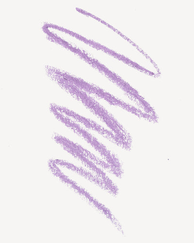 swatch of purple natural jojoba eye pencil 