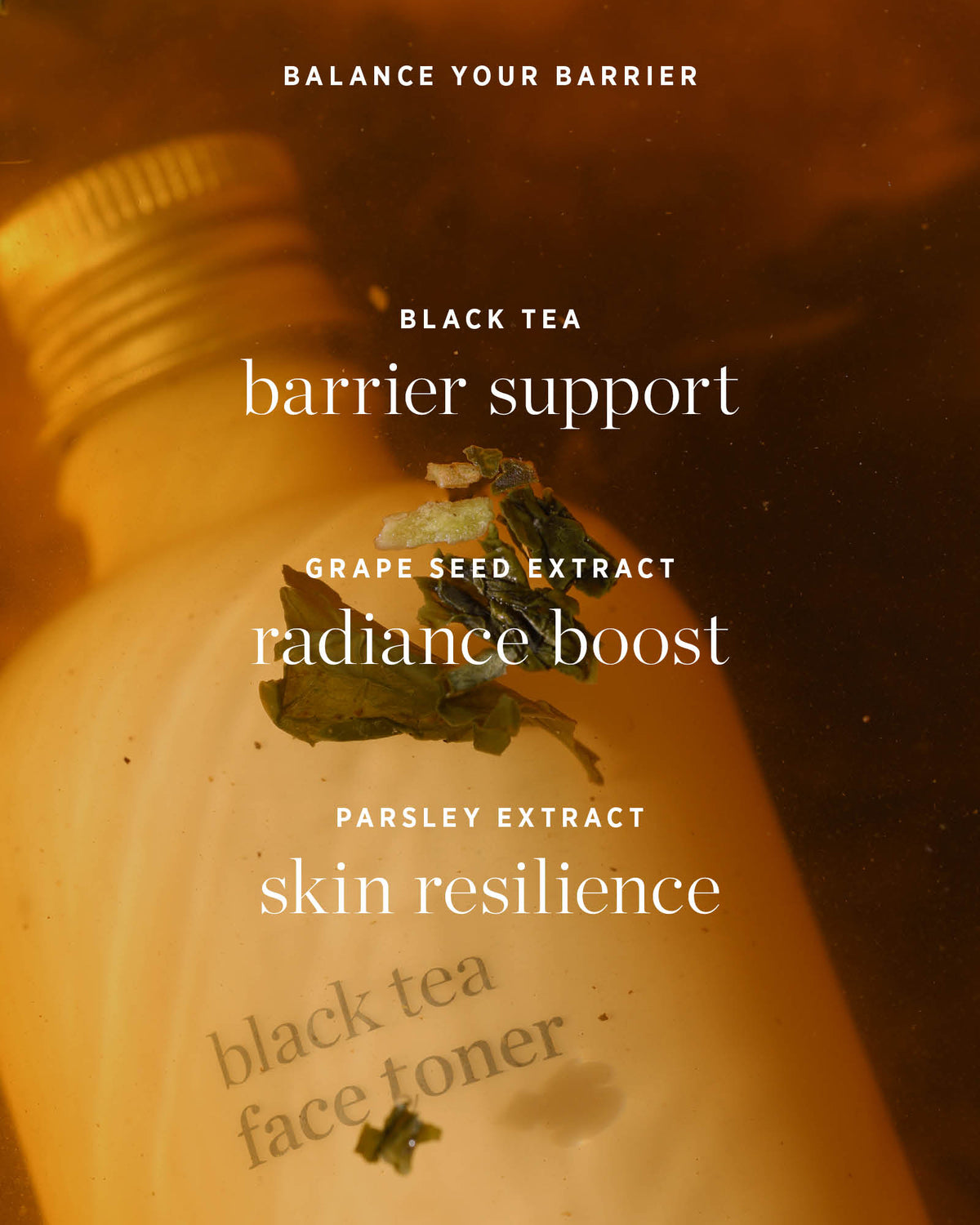 black tea face toner
