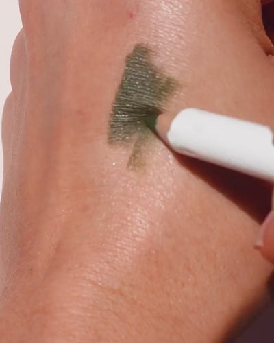 swatch of natural jojoba eye pencil by Ere Perez 